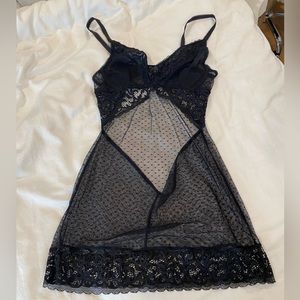 Black Lace Negligee